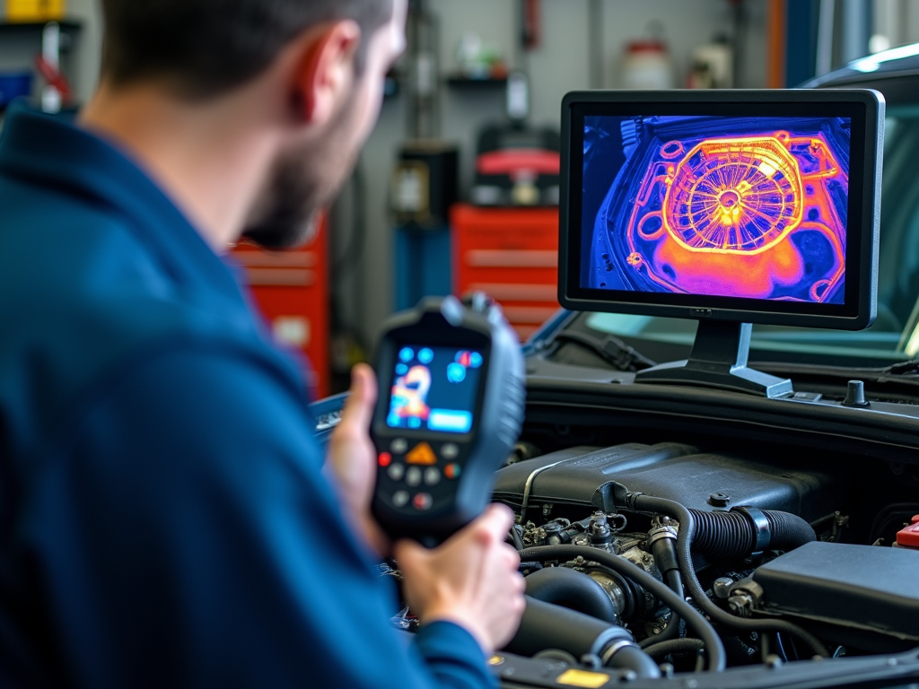 Thermal imaging in automotive testing