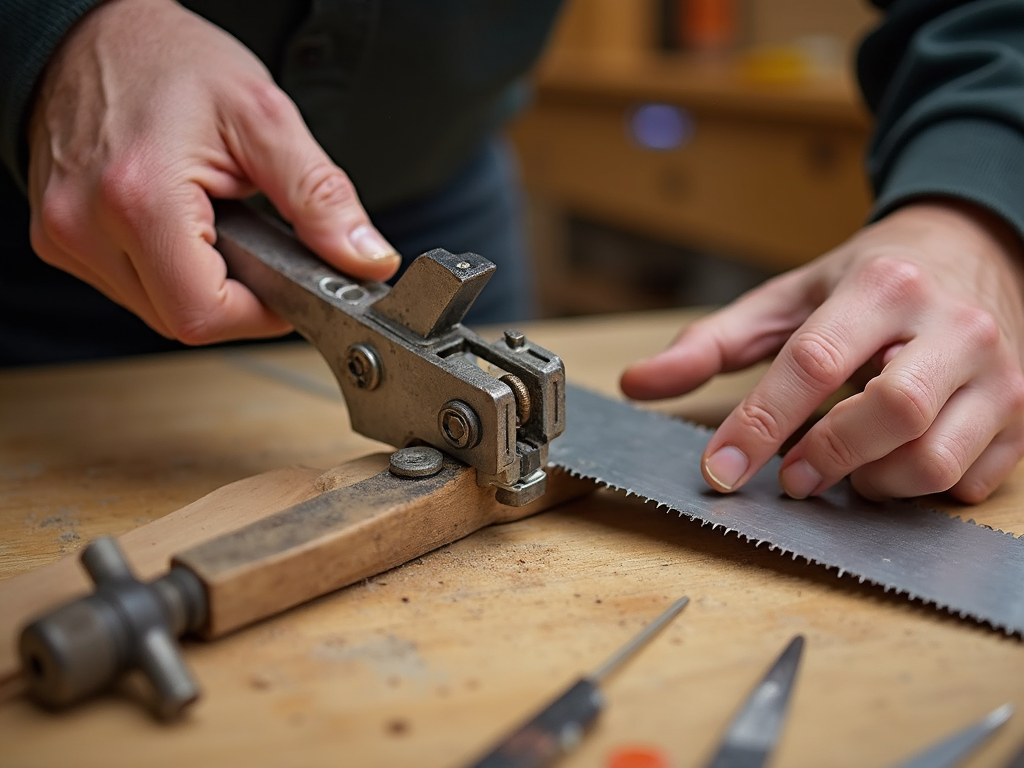 Hands-on tool maintenance in a workshop