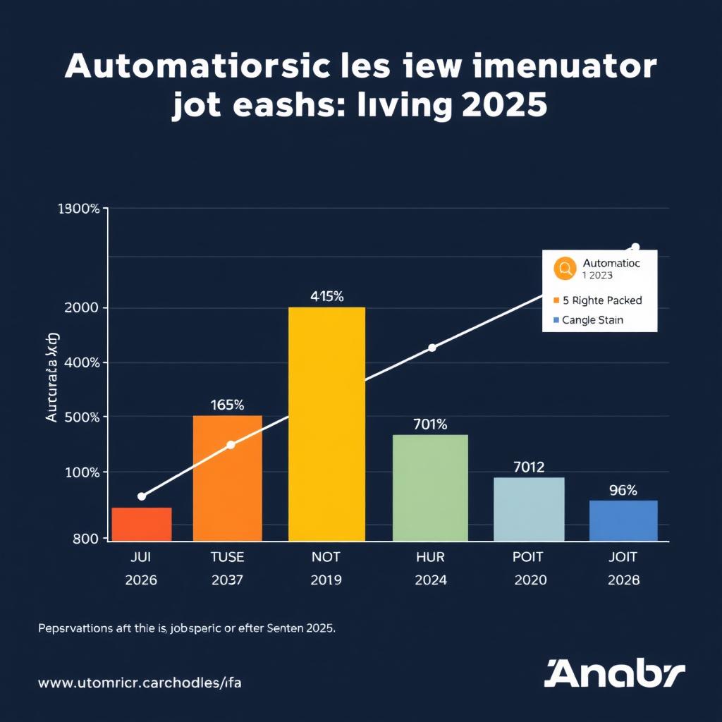 Graph showing job displacement and creation due to automation.