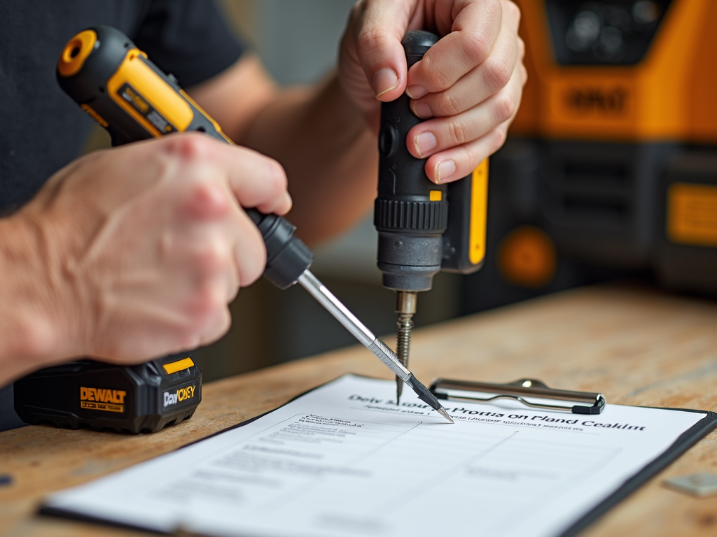 Inspecting cordless power tools for maintenance