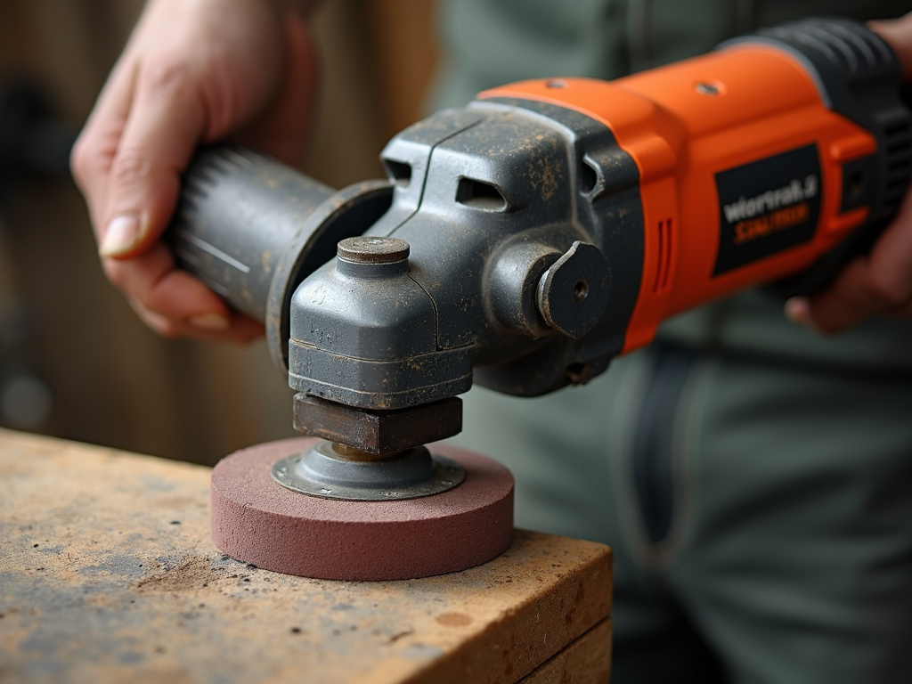 Grinding stone attachment on a rotary tool