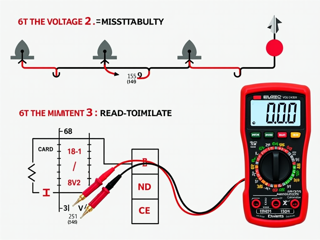 Step-by-step guide to measuring voltage with a multimeter.