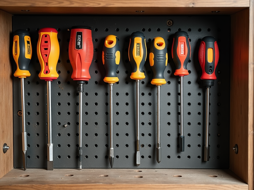 Storing screwdrivers in a dry place