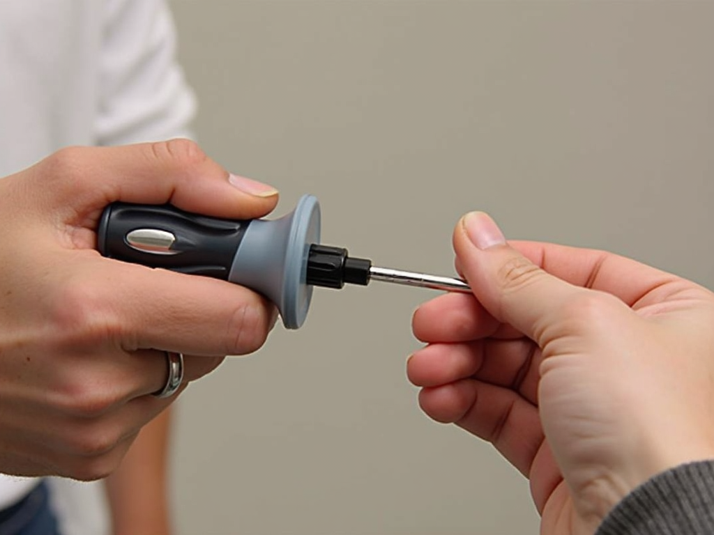 Using an ergonomic screwdriver