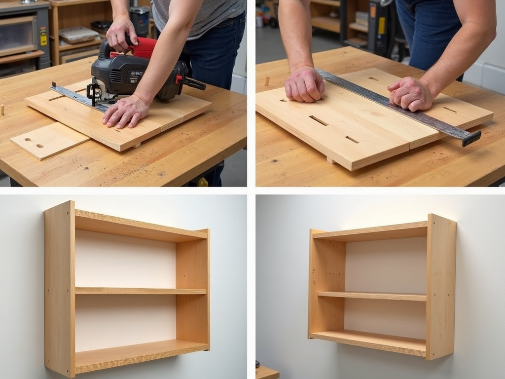 Step-by-step guide to building a workshop shelf