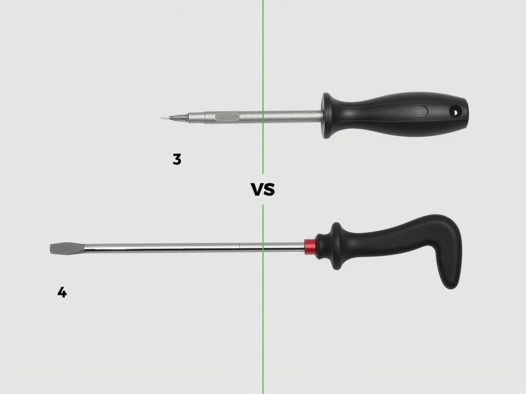 Comparison of traditional and ergonomic screwdrivers