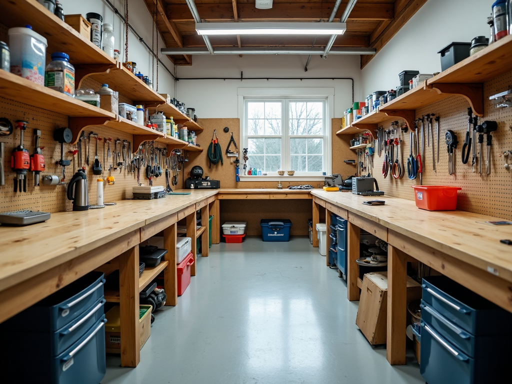 An example of a well-organized and safe workshop environment.