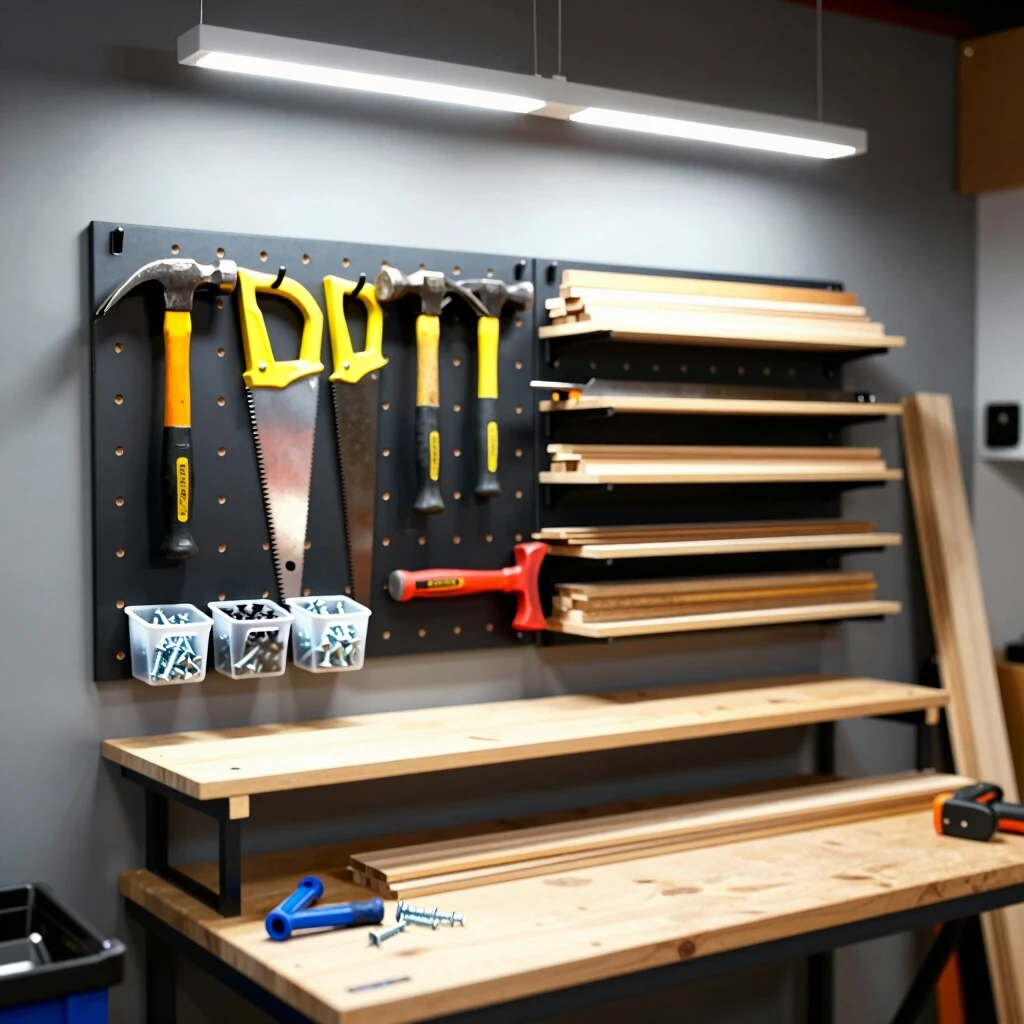 Efficient organization in a small workshop space
