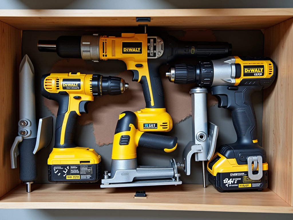 Organized power tools storage
