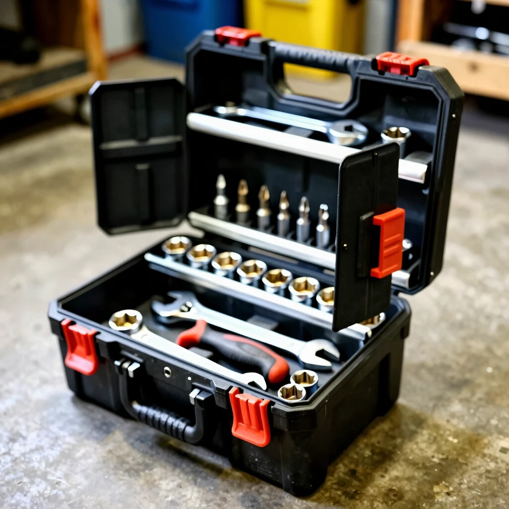 Organized portable tool box with compartments for hand tools