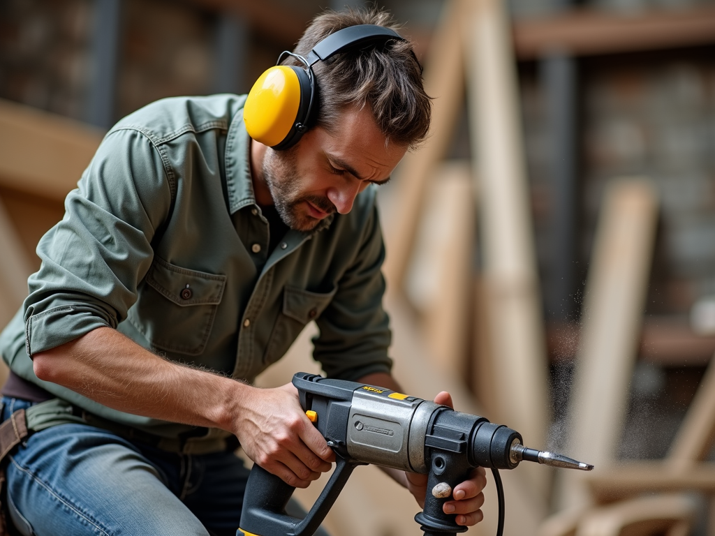 Ear protection for loud power tools