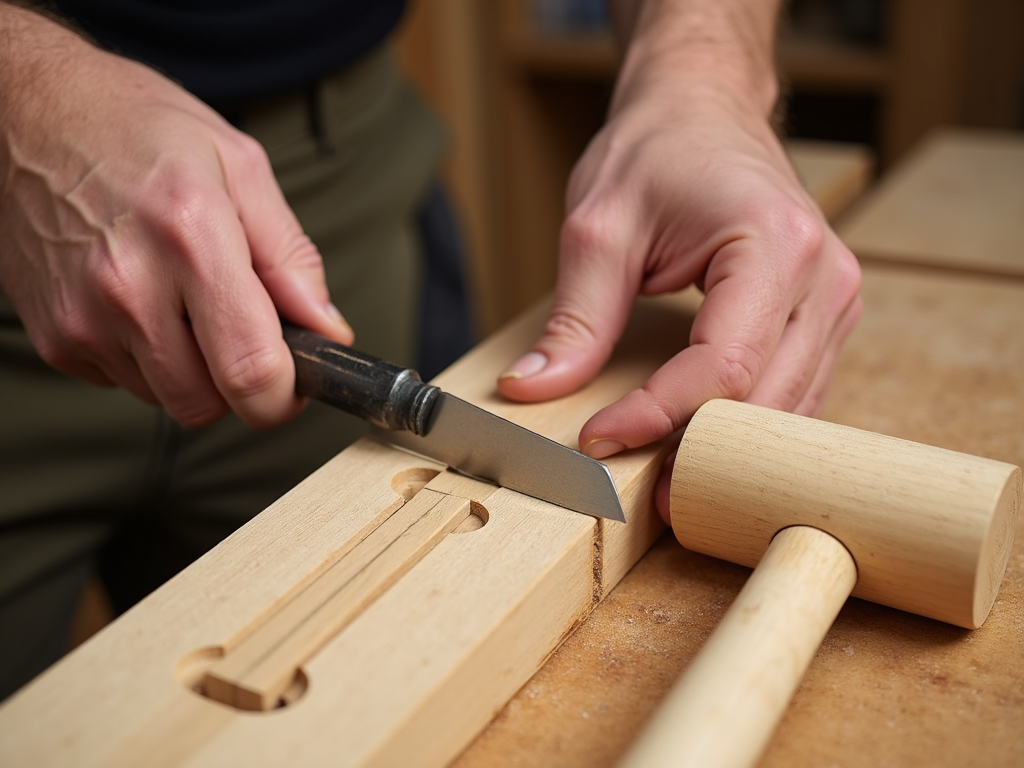 Trimming a dovetail joint