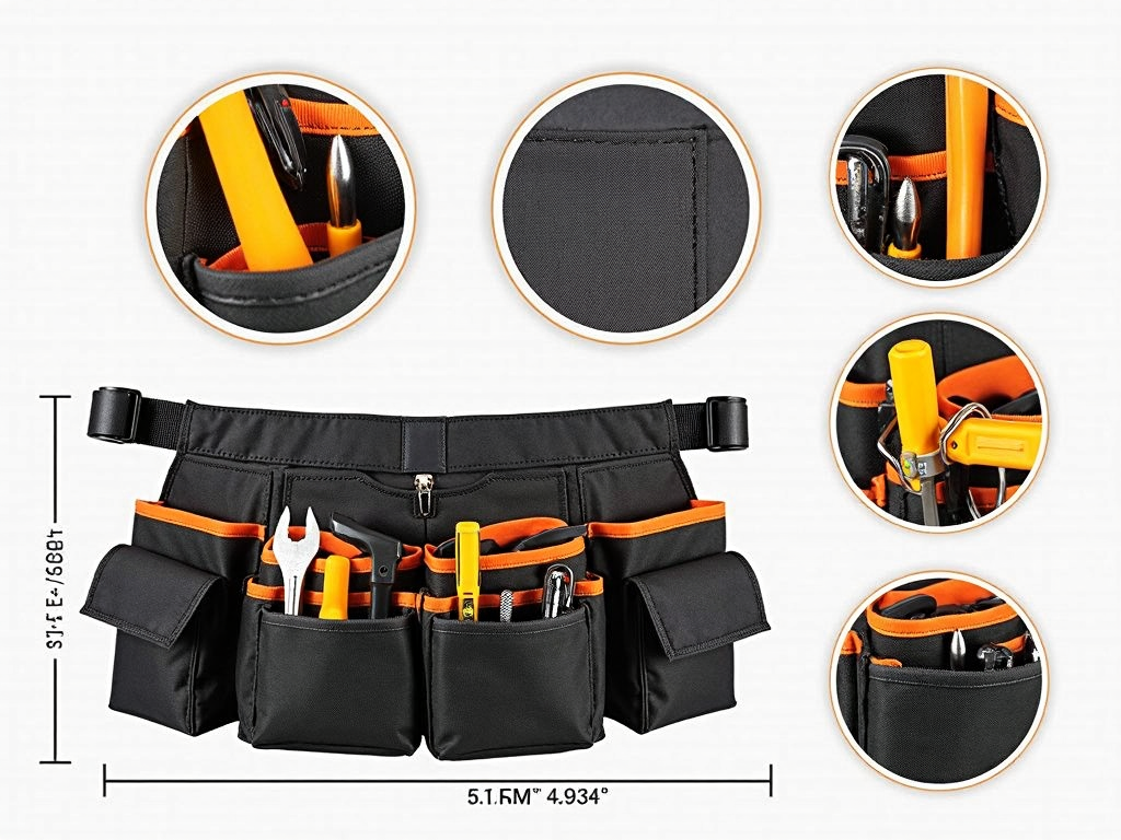 Tool belt with customizable pockets