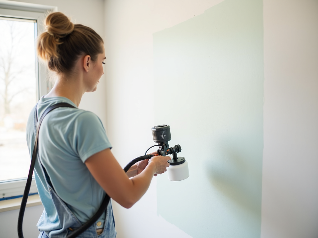 Using a paint sprayer for efficient painting
