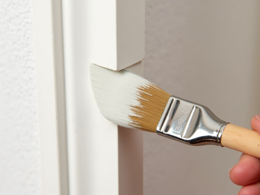 Trim brush painting molding