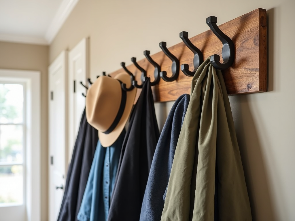 DIY coat rack