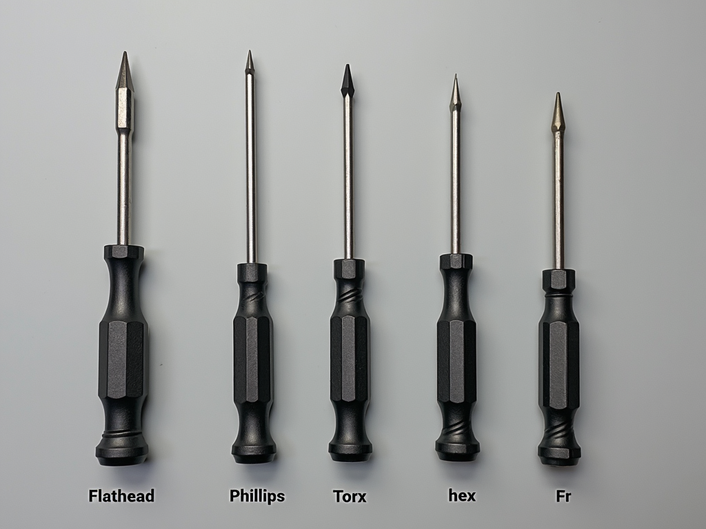 Comparison of different screwdriver types