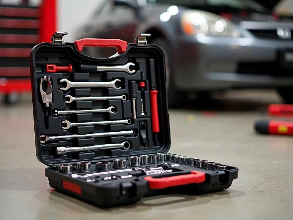 Craftsman tool set in use