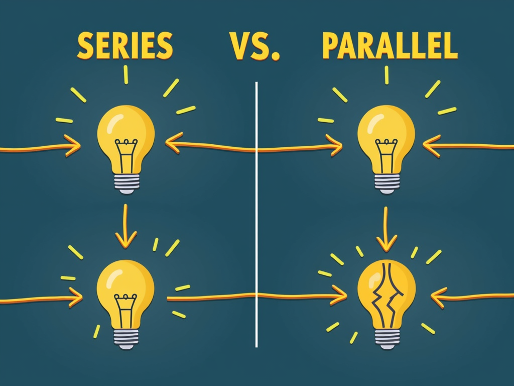 Comparison of series and parallel circuits