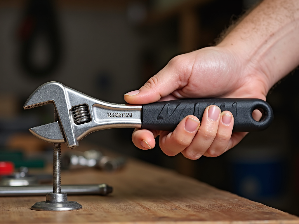 Ergonomic wrench reducing hand strain