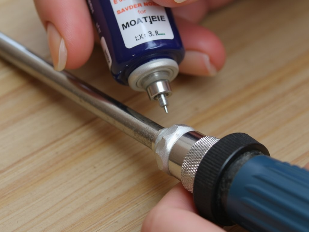 Lubricating a screwdriver