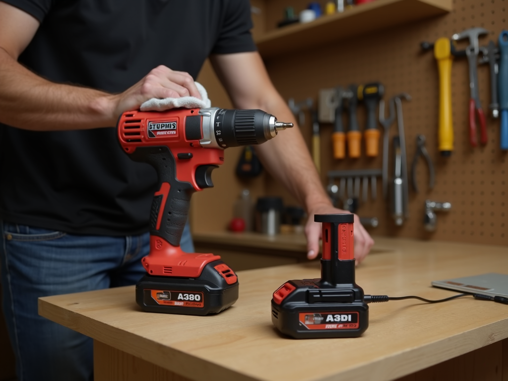 Maintaining a cordless drill