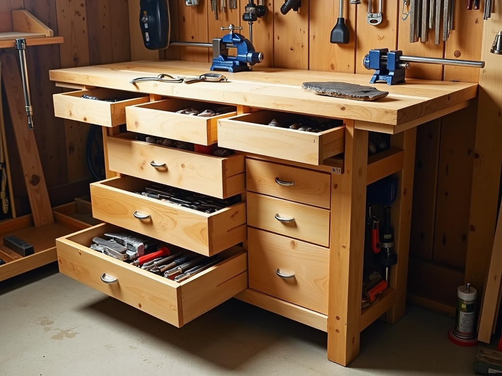 Space-saving workbench