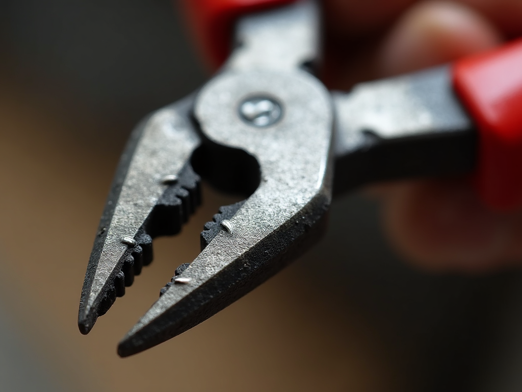 Lubricated pliers.