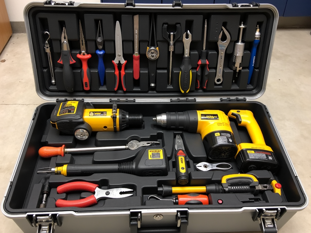 Organized toolbox for woodworking