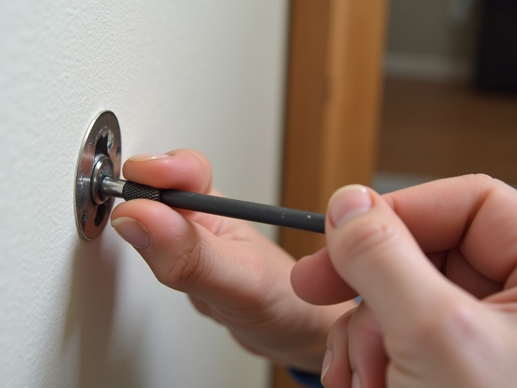 Proper hand placement when using a screwdriver