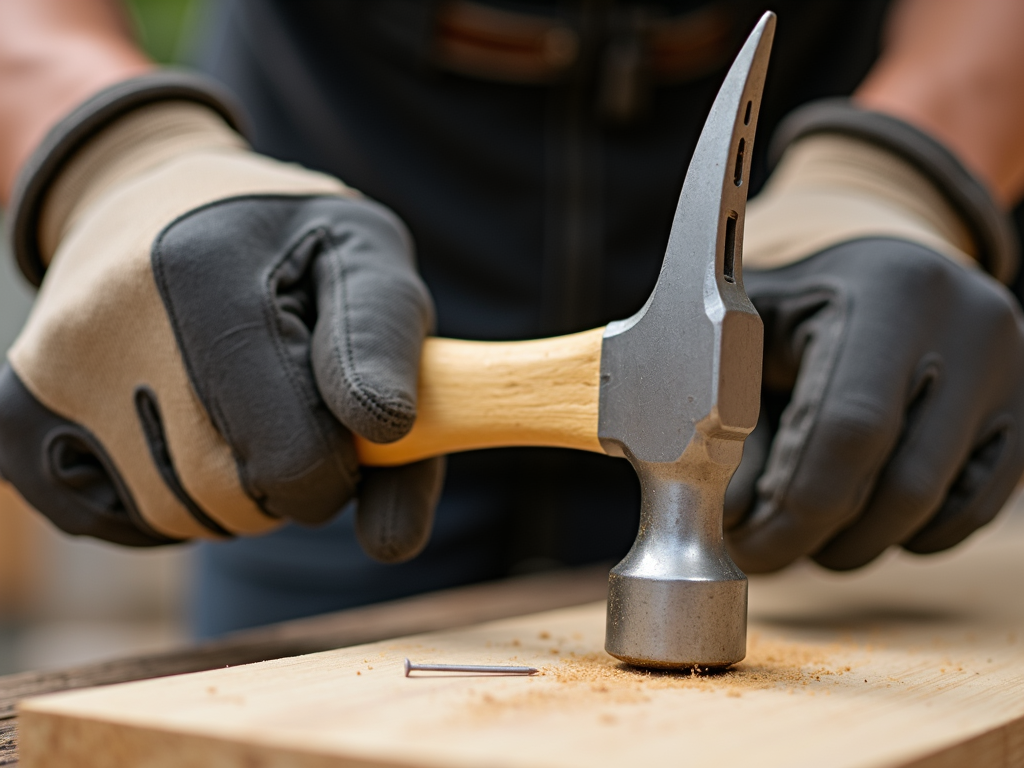Proper technique for using a hammer safely