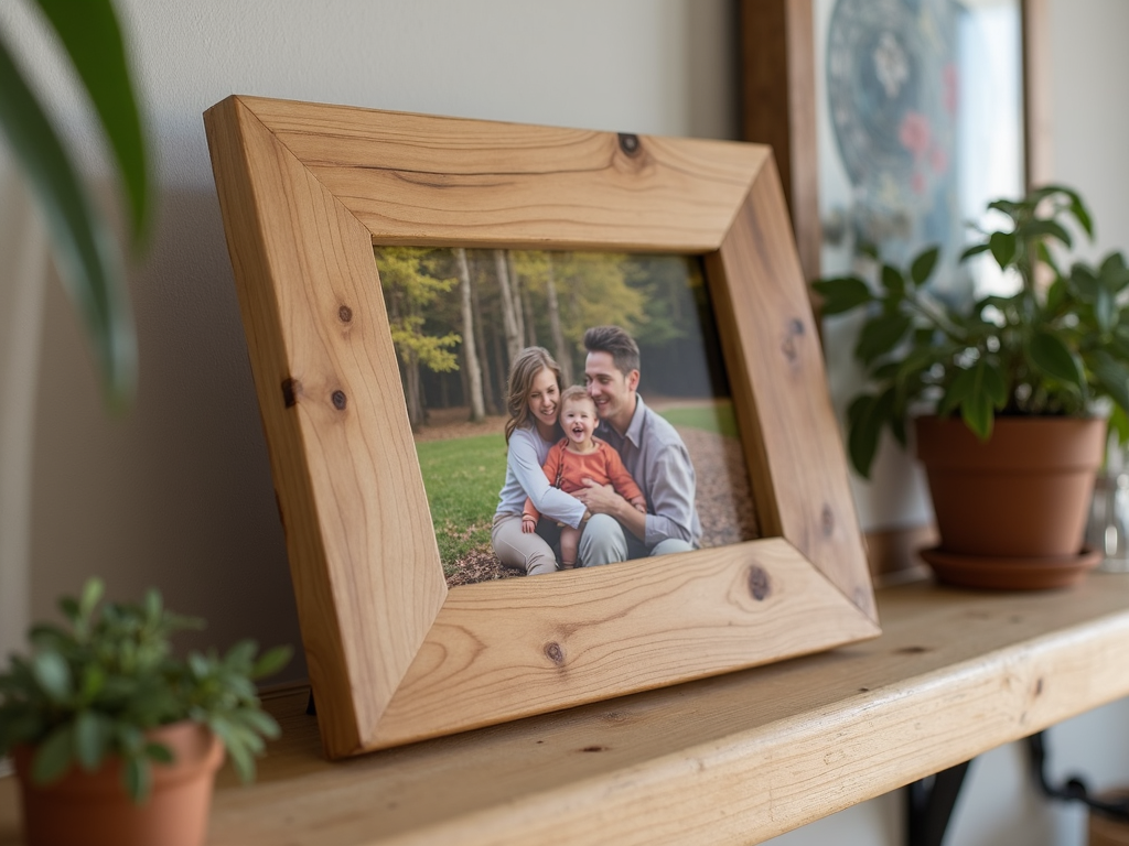 DIY wooden picture frame