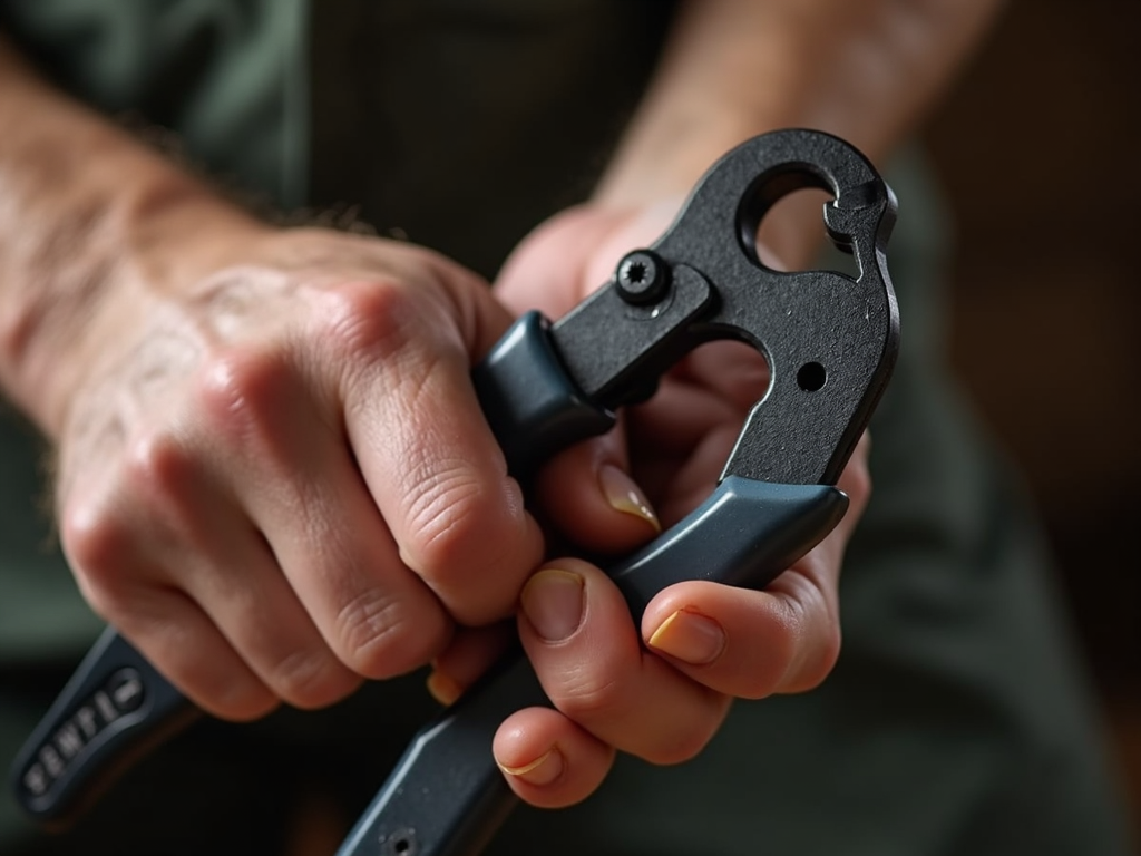 Ergonomic wire stripper with comfortable grip