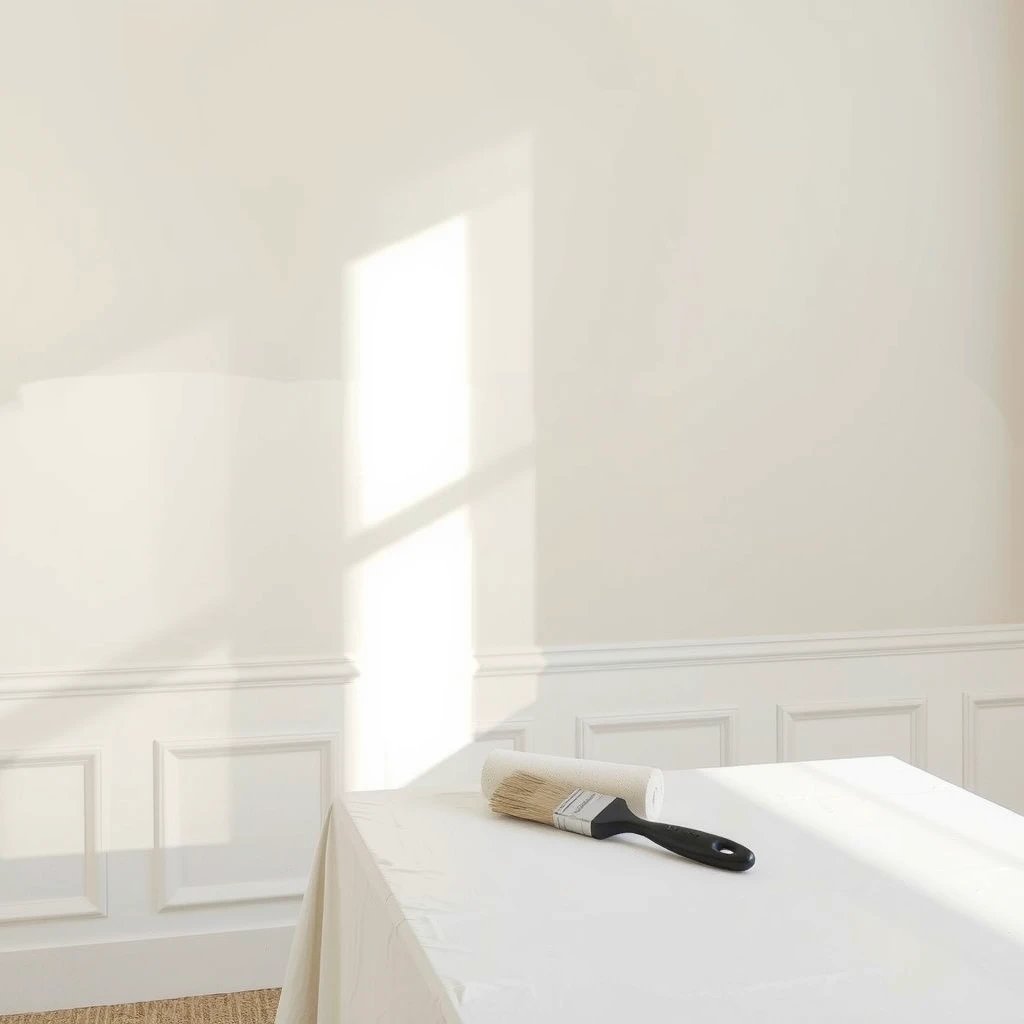 Beautiful smooth wall finish achieved with proper DIY painting techniques