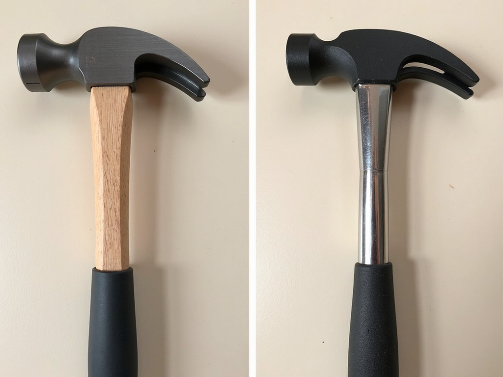Traditional vs. ergonomic hammer comparison