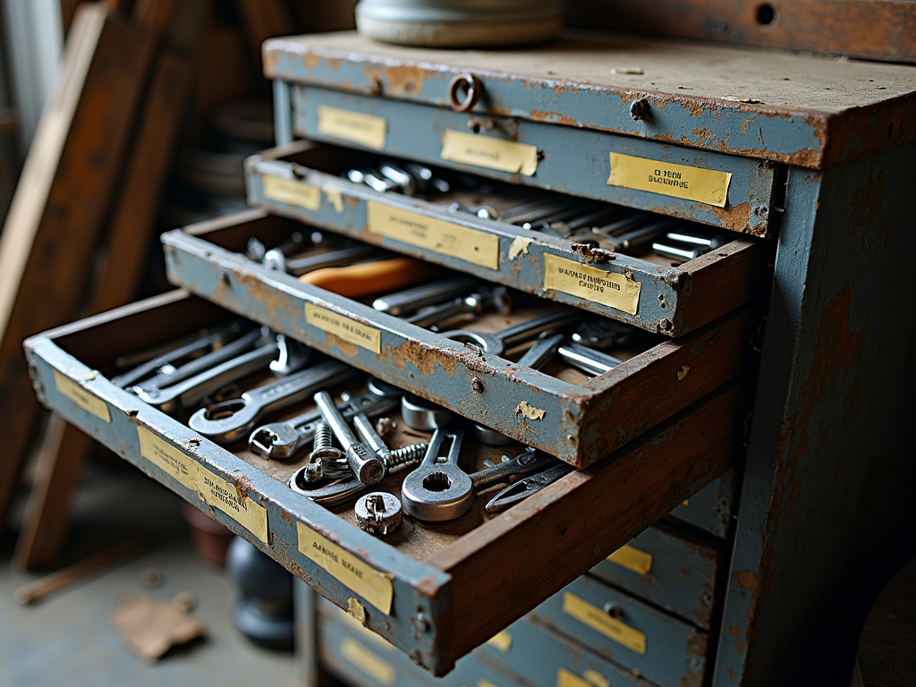 Organized tool chest for small workshops