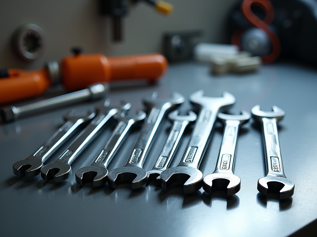 Set of high-quality wrenches, essential gear for new contractors.