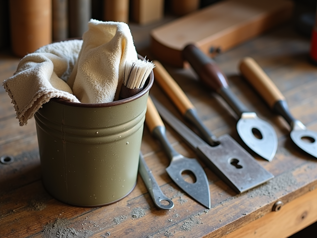Cleaning supplies with maintained tools