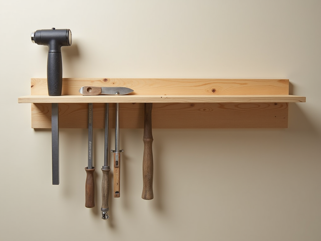 Completed DIY shelf