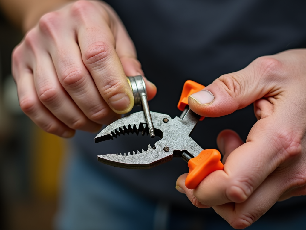 Lubricating pliers hinge