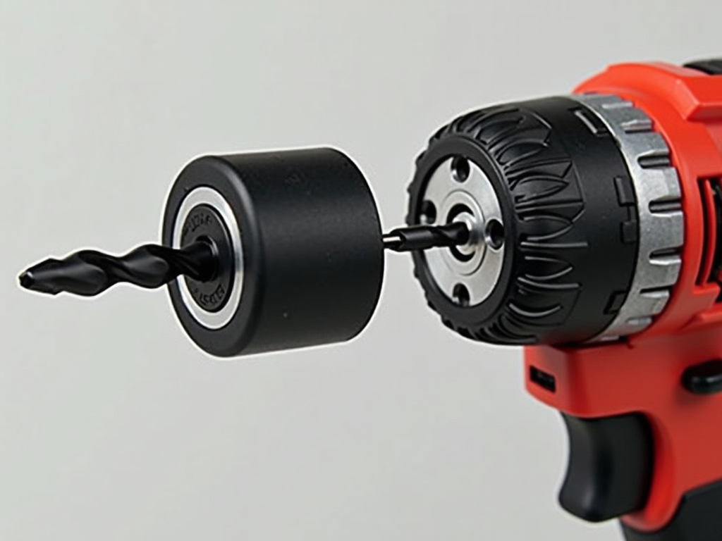 Drill chuck with bit