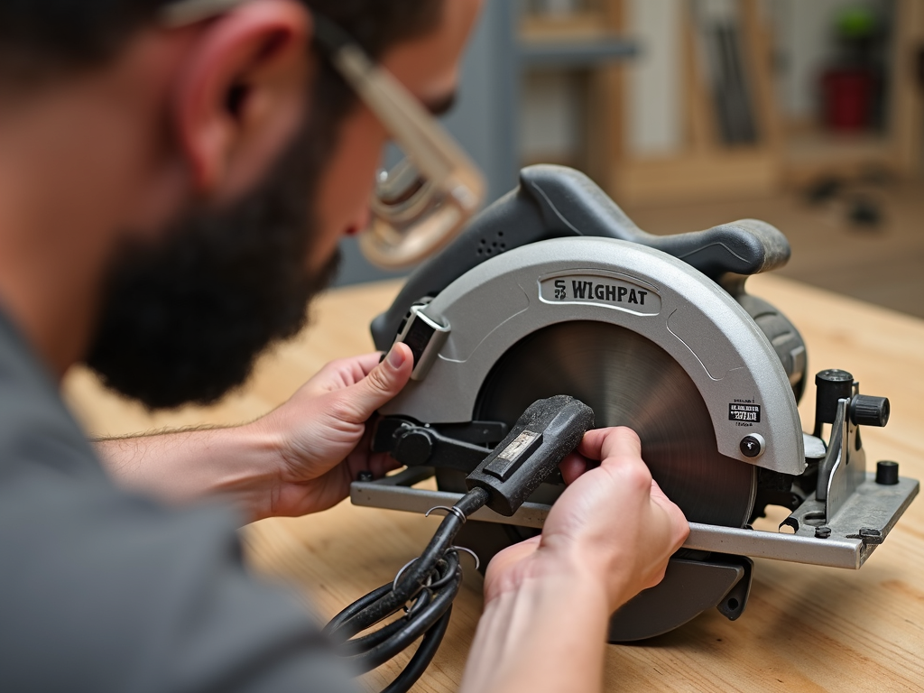 Inspecting a power tool for maintenance and safety