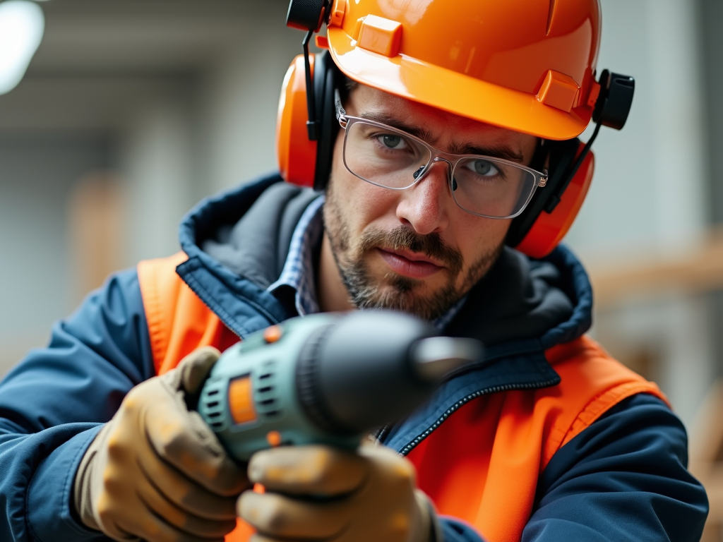 Safety gear for power drill use