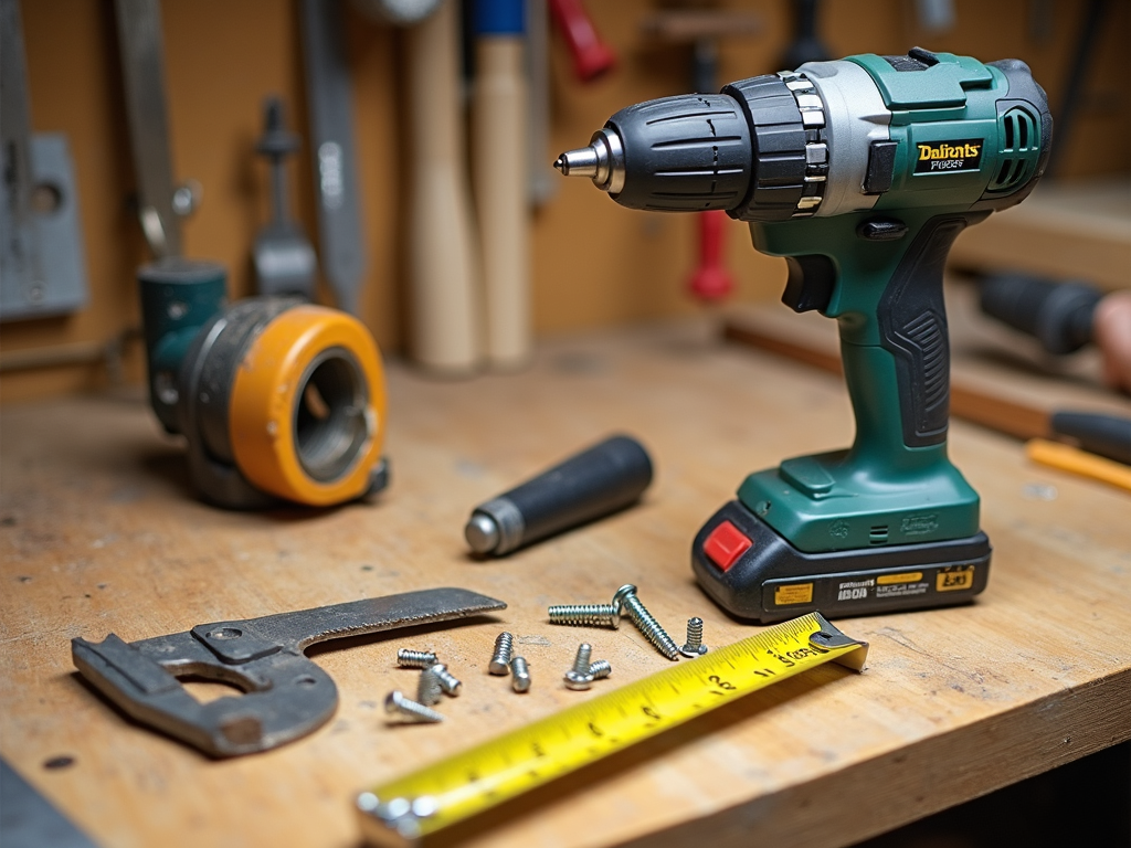 Tools ready for DIY workshop storage projects