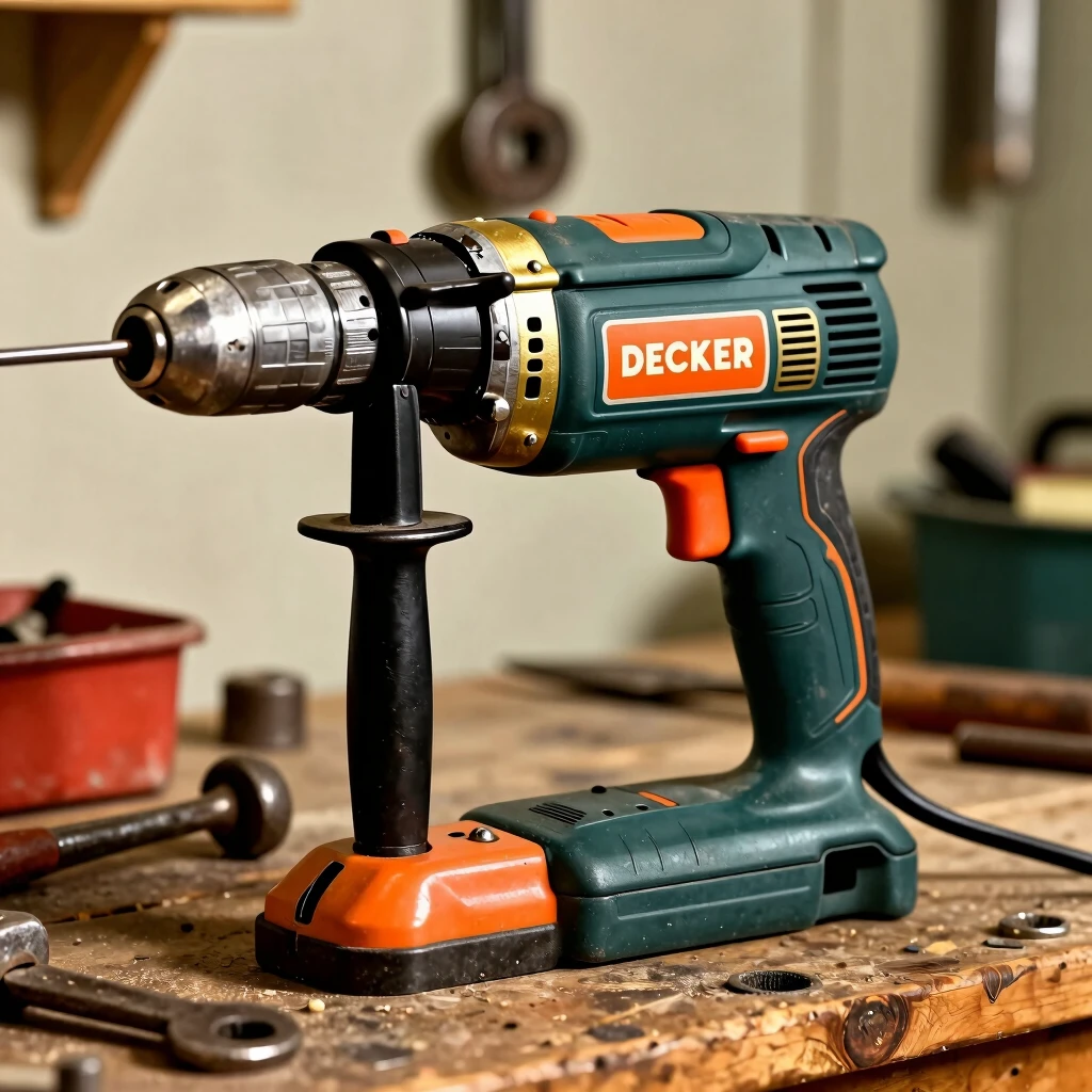 Vintage 1950s Black & Decker portable electric drill
