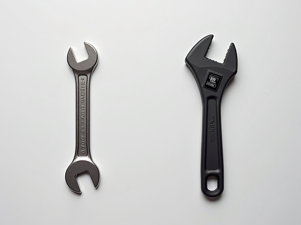 Standard wrench vs. ergonomic wrench