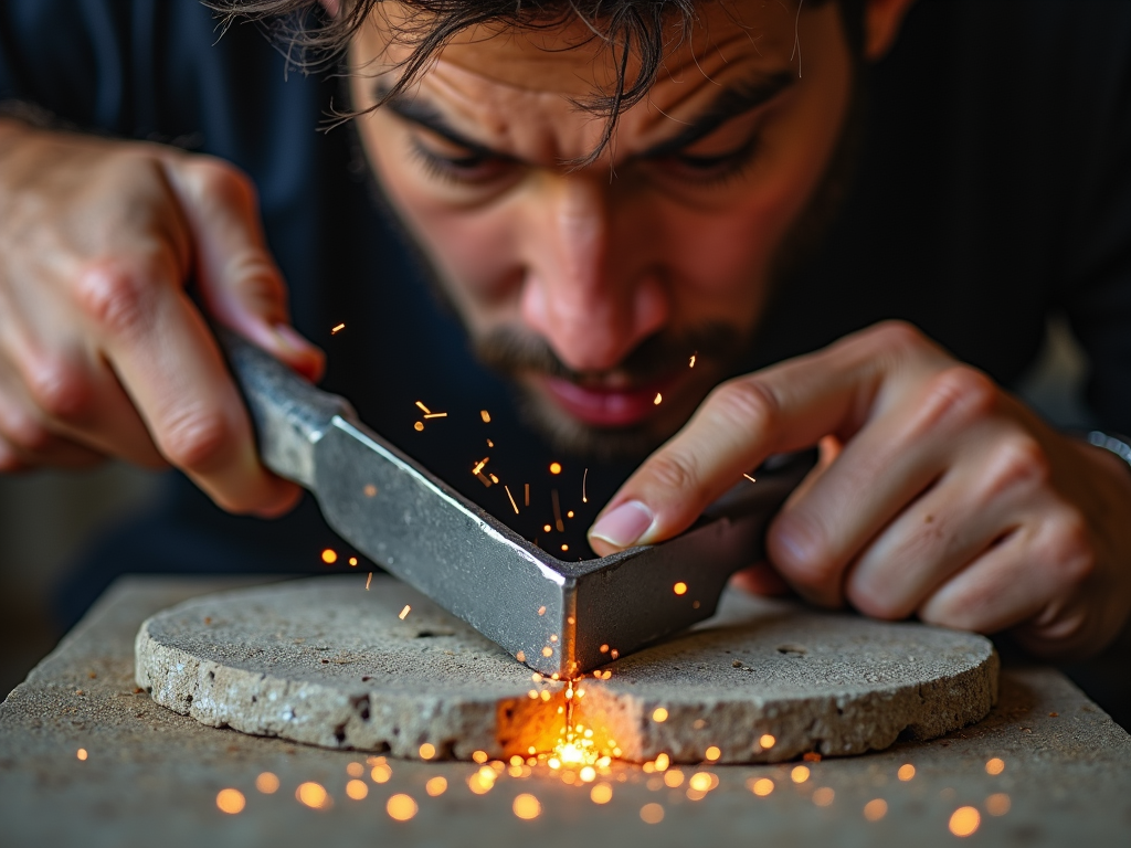 Sharpening a chisel
