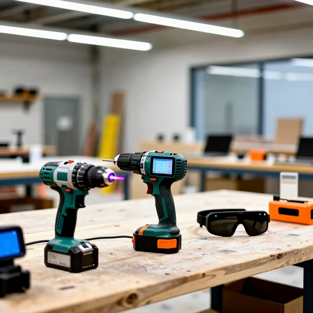 Workshop showcasing innovative IoT workman tools in 2024