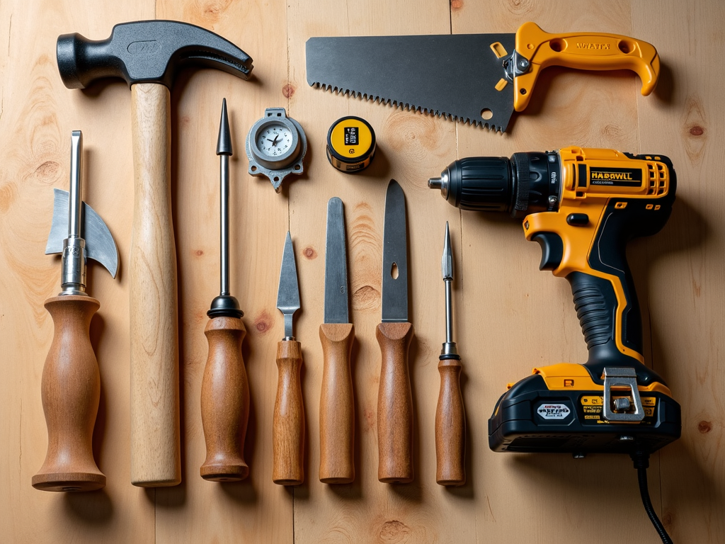 Essential woodworking tools for beginners.