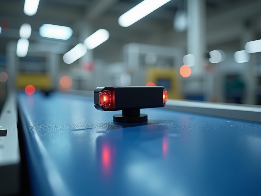 Proximity sensor in industrial automation.
